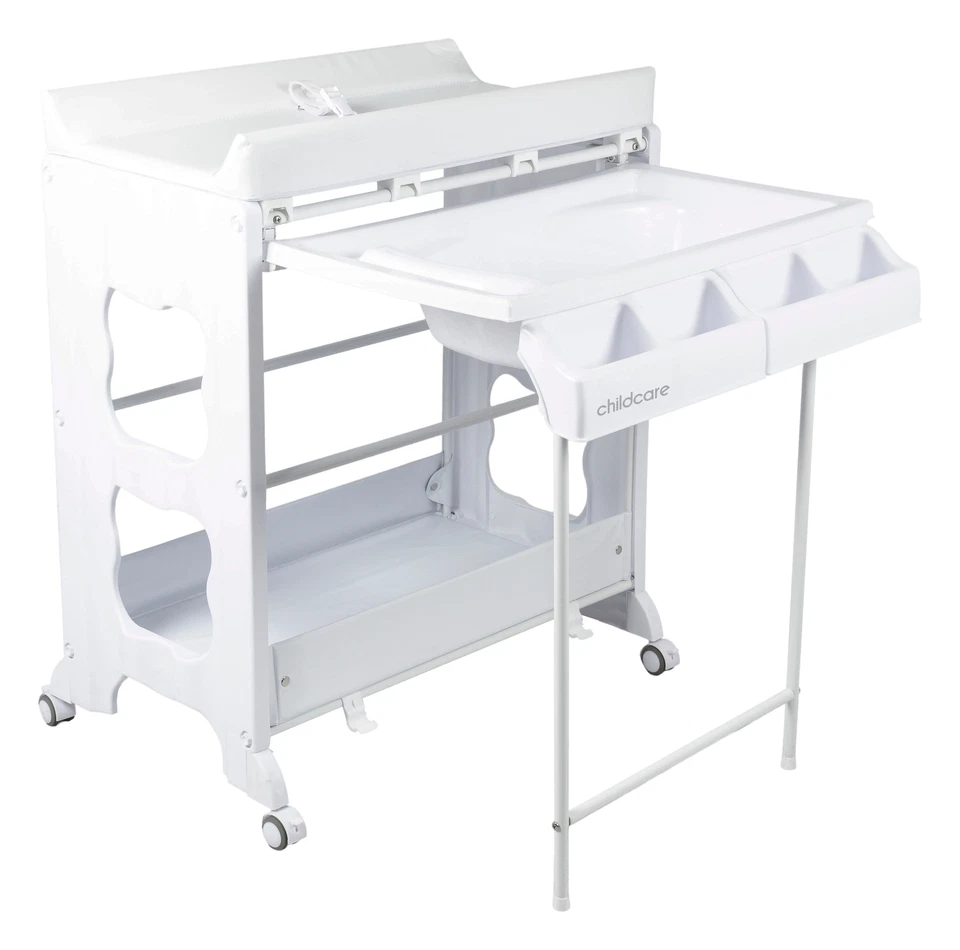 Childcare Montana All-in-one Bathing Changing Centre Table Baby Infant White - image 3 of 4