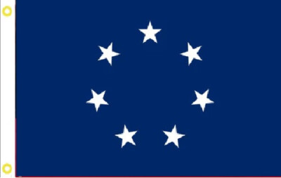 12X18 Embroidered Sewn Navy Jack 1861-1863 100% COTTON FLAG BANNER GROMMETS