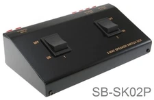 2 Way (1-in 2-out) Stereo Speaker Wire Terminal-Type Switch Box, SB-SK02P
