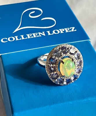 COLLEEN LOPEZ OPAL GENUINE GEMSTONE STERLING SILVER RING 6 Light Purple     MG