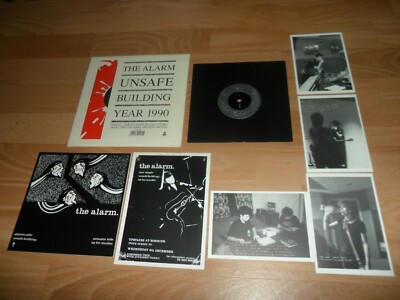 THE ALARM - UNSAFE BUILDINGS (RARE LTD EDITION 7'' SINGLE + PHOTOS)  MIKE PETERS