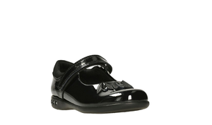 clarks patent school shoes