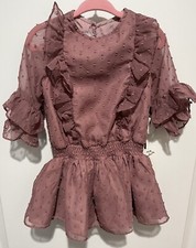 Pippa And Julie Girls Toddler Mauve Knee Length Dress Size 2T New With Tags