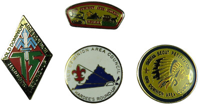 Old Dominion Area Council VA Lot of  4 CSP Hat Pin (PIN3570)