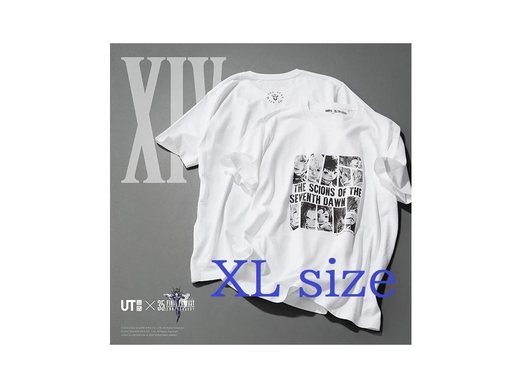 XL Size Final Fantasy XIV UNIQLO 35th Anniversary UT T-Shirt