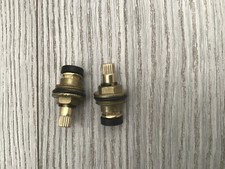 1 pair of 1/2”  Brass Tap Insert Valve 1/2'' Hot and Cold 20 Teeth 8mm spline