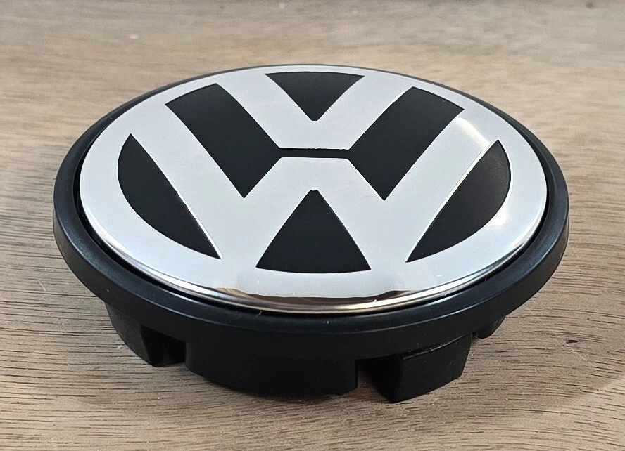 Tapacubos central de aleación VW TRANSPORTER TOUAREG logotipo 70MM genuino 7L6601149B Foto 2 de 4