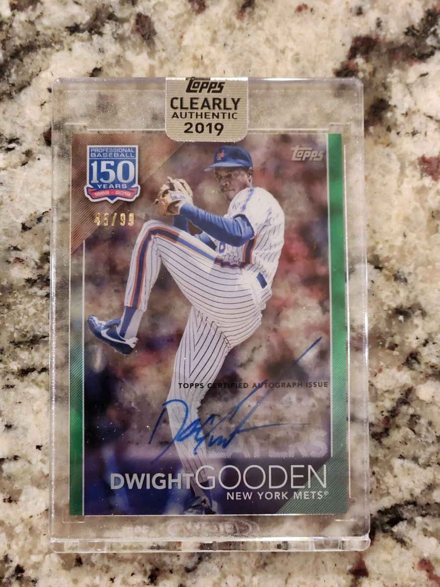 Carte De Baseball Topps 1988 Dwight "Doc" Gooden #16 Signée Et Dédicacée "Mets #16 Retraitée"