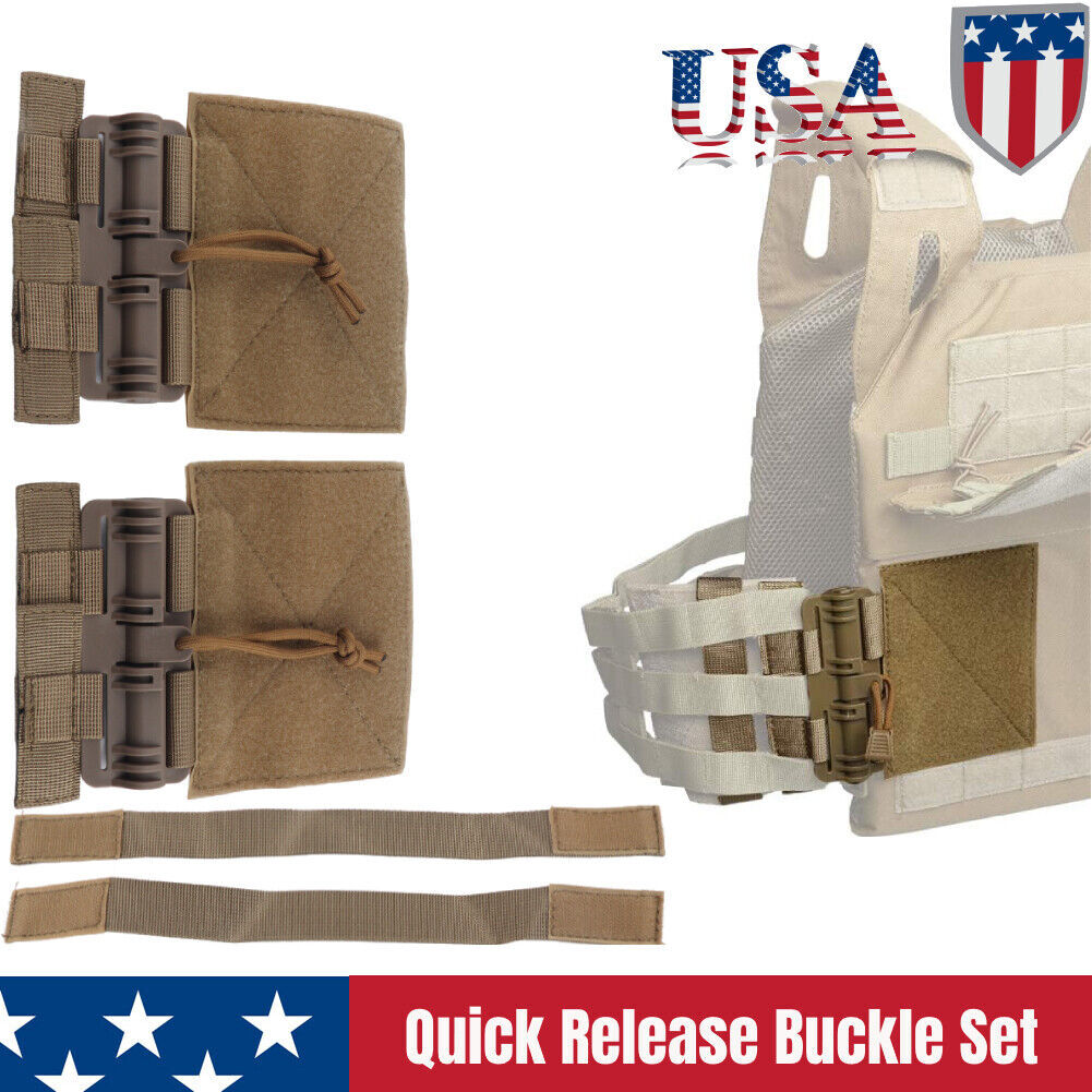 MOLLE Quick Release Buckle Tube Cummerbund Adapter Kit for Plate