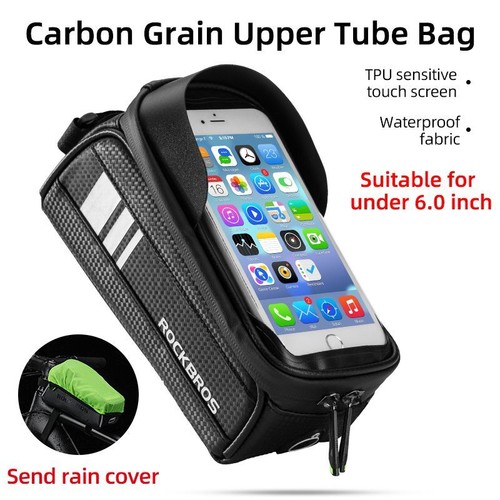 Waterproof Bicycle Frame Bag -Screen Bike Free Rain Cover Phone Case Accessories - Picture 16 of 16