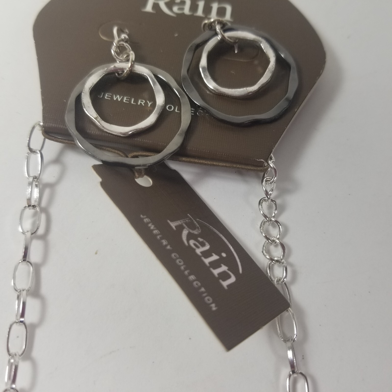 Statement Multi Ring Circle Silver tone & Black B… - image 4