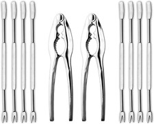 Lobster Crackers and Picks Set, Crab Leg Cracker Tool 10-Pieces
