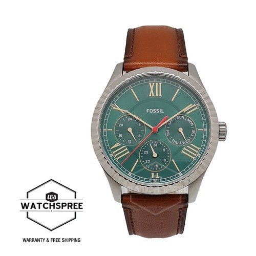 Quartz Brown Leather Strap Watch FS5736 