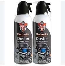 Falcon Dust Off 10 oz Electronic Compressed Canned Air Duster  Gas Duster 2 pack