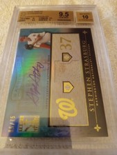 2010 Topps Tribute - Relic Autographs #TAR-SS Stephen Strasburg (AU, MEM,...