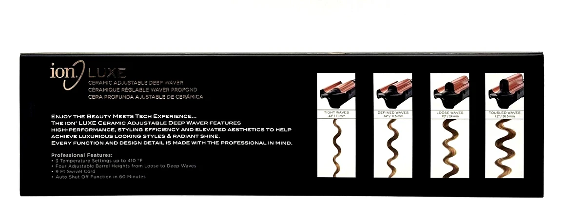 ION Luxe Ceramic Adjustable Deep Waver