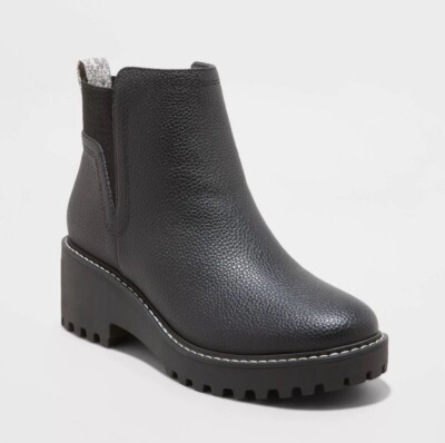 Universal Thread Women s Taxi Boots With Memory Foam Insole Black 7,5