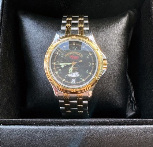 West End Watch Co. Sowar 2000 Vintage Swiss Automatico Giorno-Data Orologio da polso TOP - Foto 19 di 20