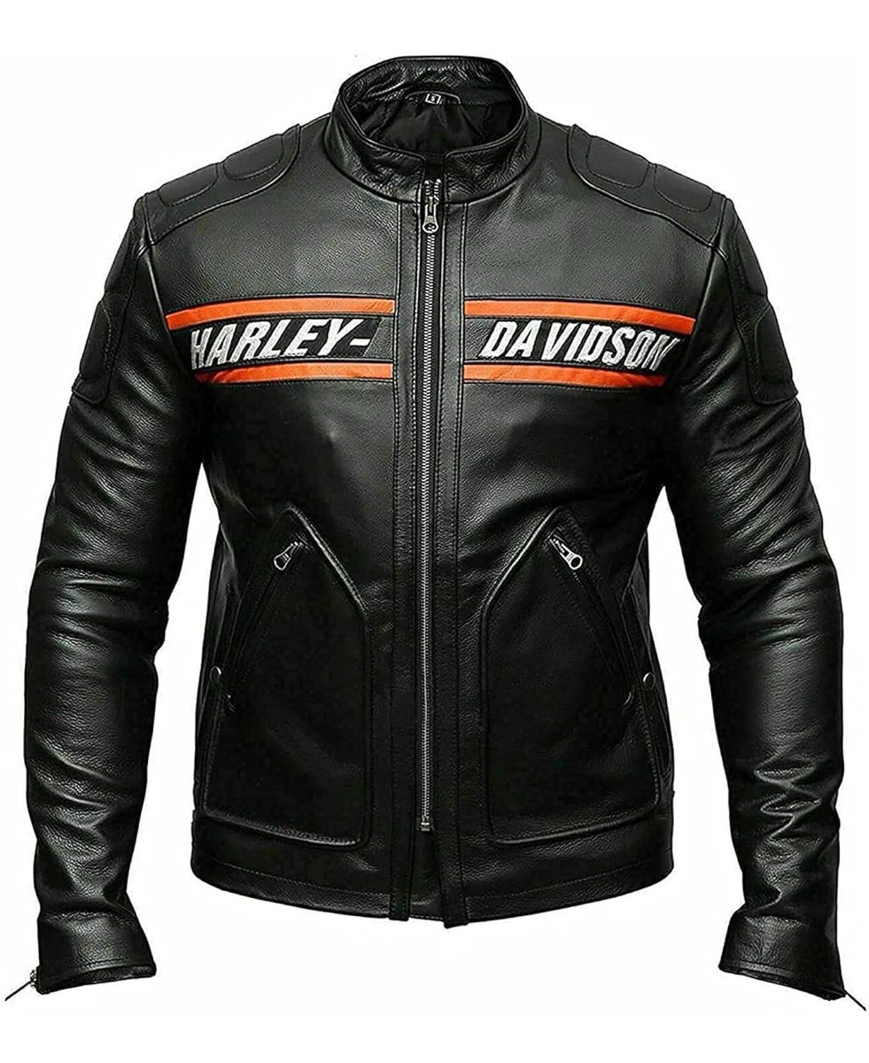 。*様 Harley-Davidson ウールレザージャケット Passing Link Leather Harley Davidson Biker Motorcycle Goldberg