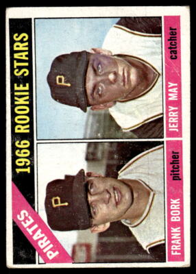 1966  Topps Pirates Rookie Stars (Frank Bork / Jerry May) RS #123