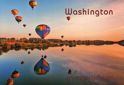 Hot Air Balloon Festival, Washington State, Winthrop & Methow Valley ?, Postcard