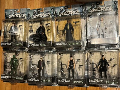 N2Toys THE MATRIX  Set 8 Action Figures Neo Smith Morpheus Trinity Switch Cypher