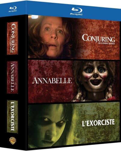Conjuring : Les Dossiers Warren + Annabelle + L'exorciste - 3 Films d' (Blu-ray) - Picture 1 of 4