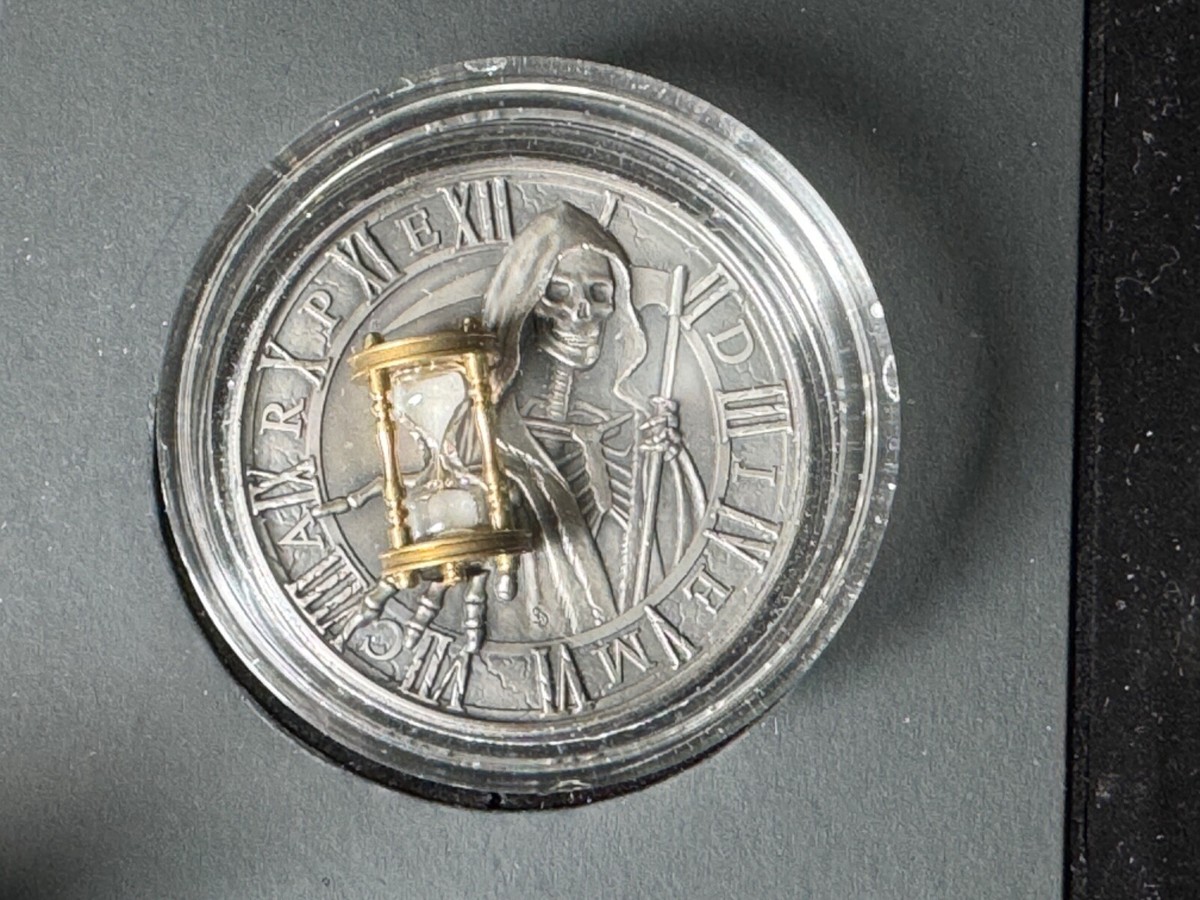 2018 CARPE DIEM Grim Reaper Hourglass 2 oz Silver Coin | eBay