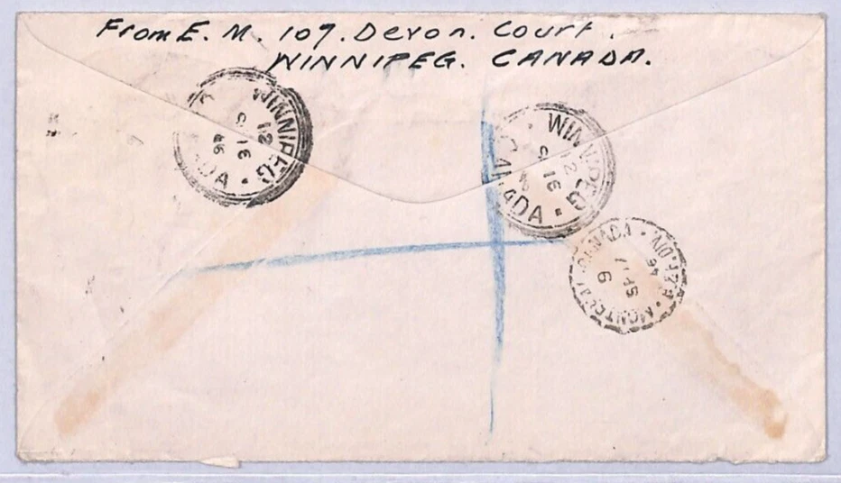 CANADA 1946 FDC Re-Construction 14c ILLUSTRATED Winnipeg First Day Cover YN89 - Image 2 of 4