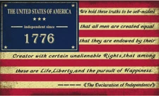 USA Declaration of Independence 1776 3'X5' Flag ROUGH TEX® 100D
