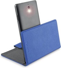 Cellularline Universal Shell Folio Case, Blue...