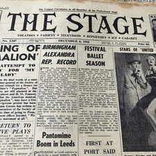 The Stage - Anne Shelton,Tommy Trinder. Alma Cogan, Tyrone Power, Lonnie Donegan