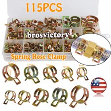 115pc Hose Clamp Assortment Kit Spring Steel Clip Water Fuel Tube Air Pipe Clamp 115pc Hose Clamp Assortment Kit Spring Steel Clip Water Fuel Tube Air Pipe Clamp