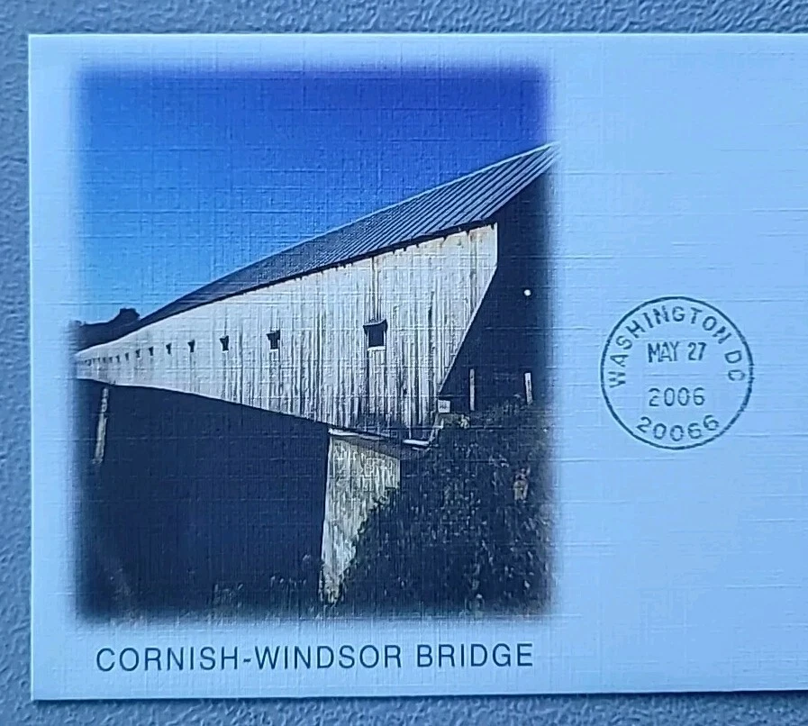 US FDC # 4071 Longest Covered Bridge .Cornish- Windsor Bridge 2006. - Image 3 of 4