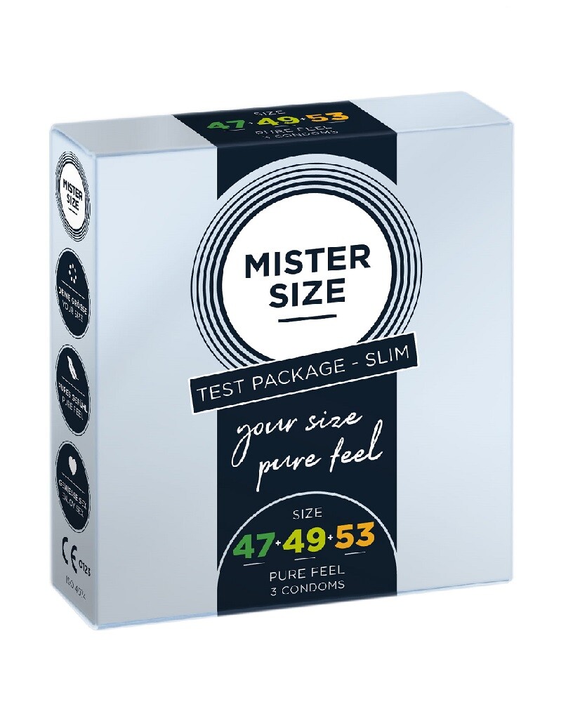 Mister Size C Kondome 47/49/53mm, 3 Stück, Premium Qualität