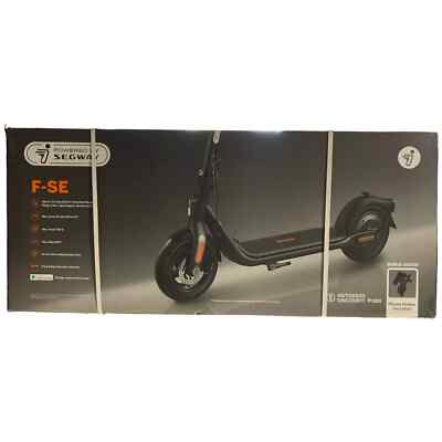 Segway Ninebot F-SE Collapsable Steel Framed Electric Kick Scooter, Black