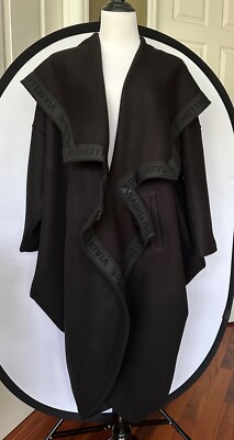 NWOT 100% AUTHENTIC #VDR Via Delle Rose Women's Coat W/Hood Size STD   Black