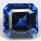 EXCELLENT QUALITY CUT ASSCHER 7x7 MM. BLUE SAPPHIRE LAB CORUNDUM