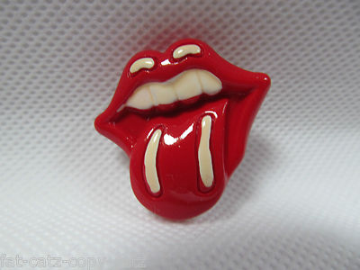 RETRO THE ROLLING STONES RED LIPS & TONGUE LOGO BADGES PINS GIFT - Foto 2