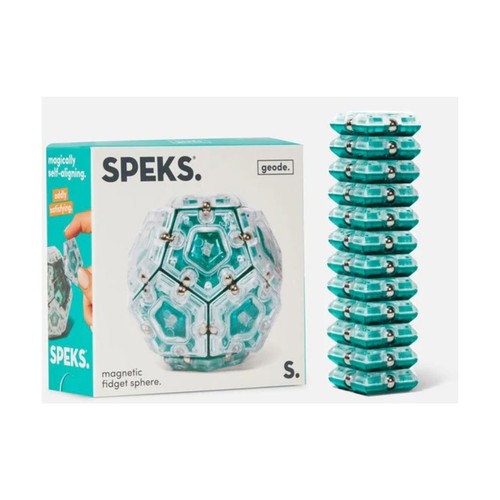 Retrospective Goods Speks Geode Magnetic Fidget Set - Aqua NM