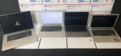 Lot Of 4 Apple MacBook Laptops A1989 - A1466 -A1398 - A1369 * AS IS / Untested