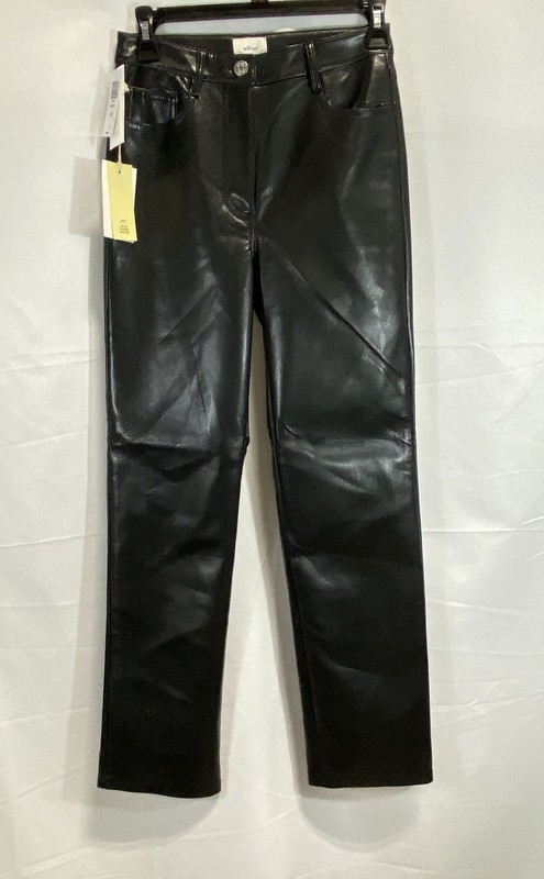 Wilfred Women's Melina Pants Black Faux Leather High Rise Size 0 NWT