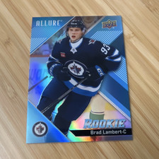 Upper Deck 2024-25 Allure Brad Lambert Winnipeg Jets #131 Rookie Card. rookie card picture