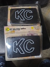 Kc Light 5309 Black Hard Covers White Letter 5x 7 Pair