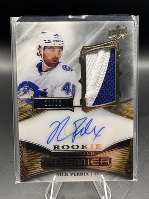 2022-23 Upper Deck Premier - Acetate Rookie Auto Patch Nick Perbix #AR-NP