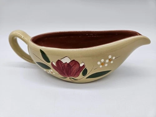 Stangl Pottery Magnolia Gravy Boat, Made in USA, New Jersey, 1950's