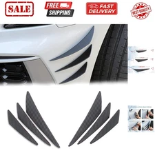 Pack-6 Car Spoiler Canards Kit, Universal Auto Front Bumper Lip Splitter, Bod...