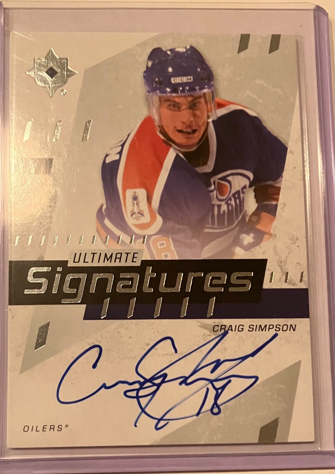 2025-26 ULTIMATE CRAIG SIMPSON ULTIMATE SIGNATURES AUTO US-CS OILERS