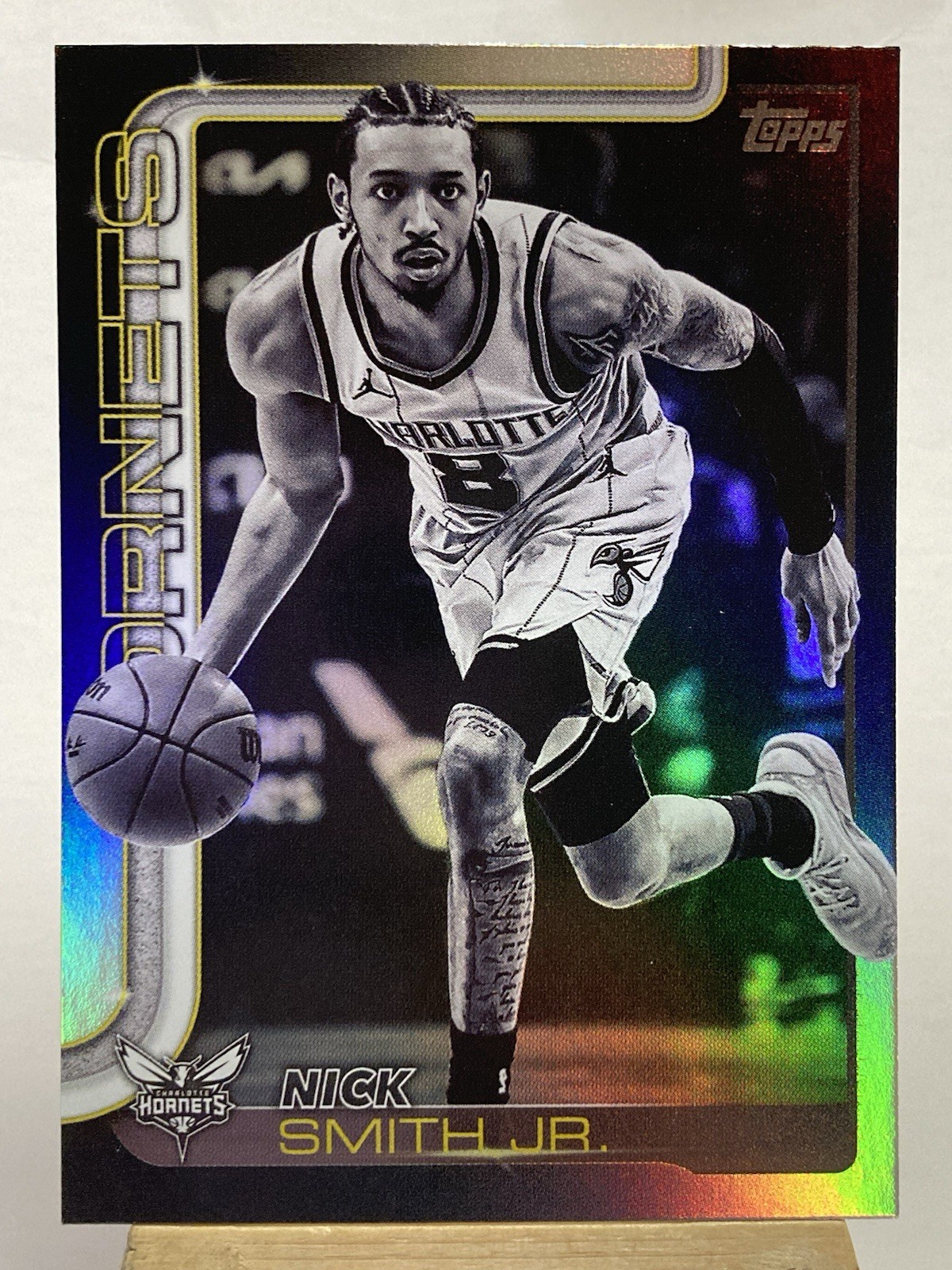 2025 Topps Basketball Nick Smith Jr Blackout Parallel #72 Hornets ￼
