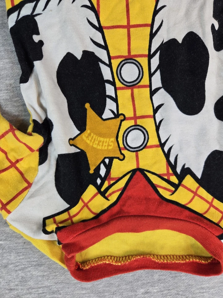 Disney Toy Story Camisa Woody Niños 4T Disfraz Sheriff Manga Larga Pijama Top Foto 2 de 4